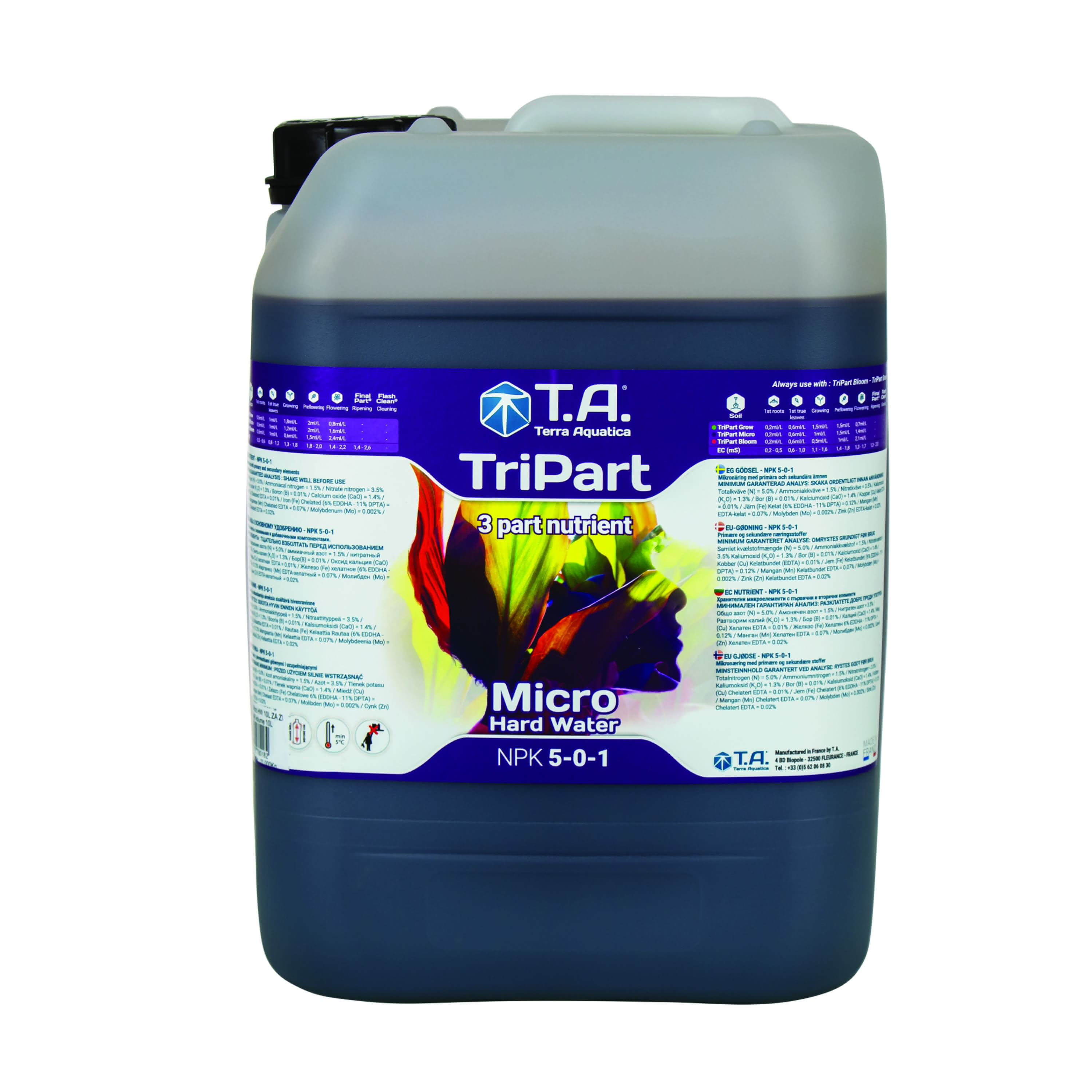 Terra Aquatica TriPart Micro Hardwater 10 Liter