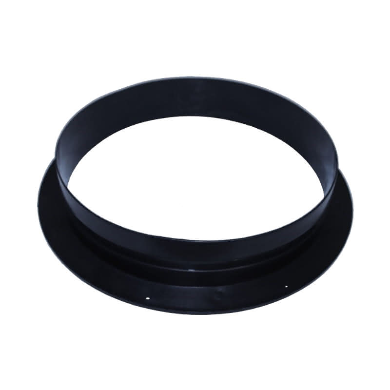 Bundkragen PP 100mm schwarz - vorgebohrt