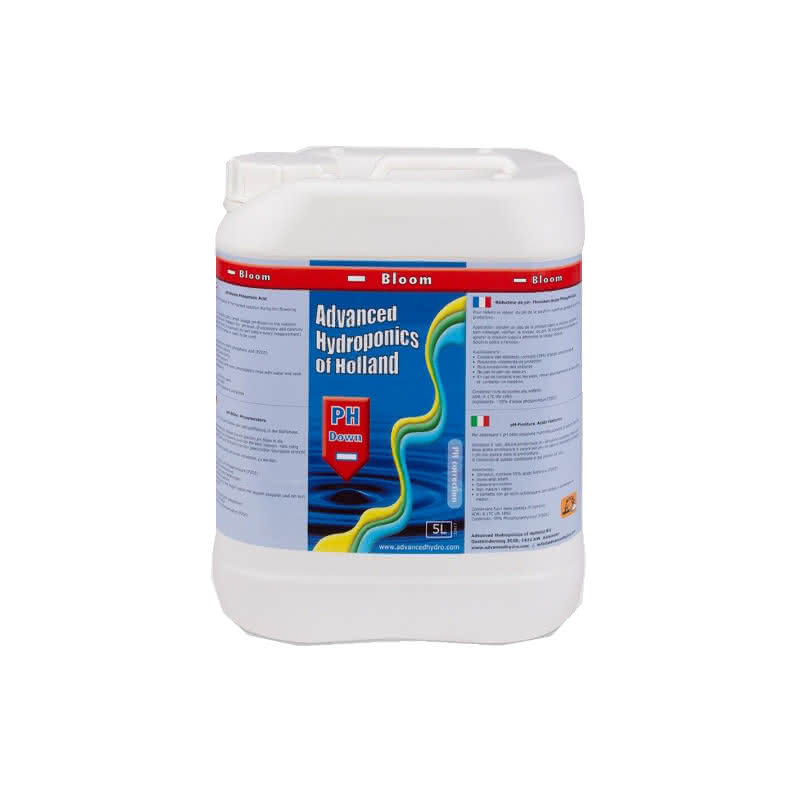 Advanced Hydroponics pH Minus Blüte 5 Liter
