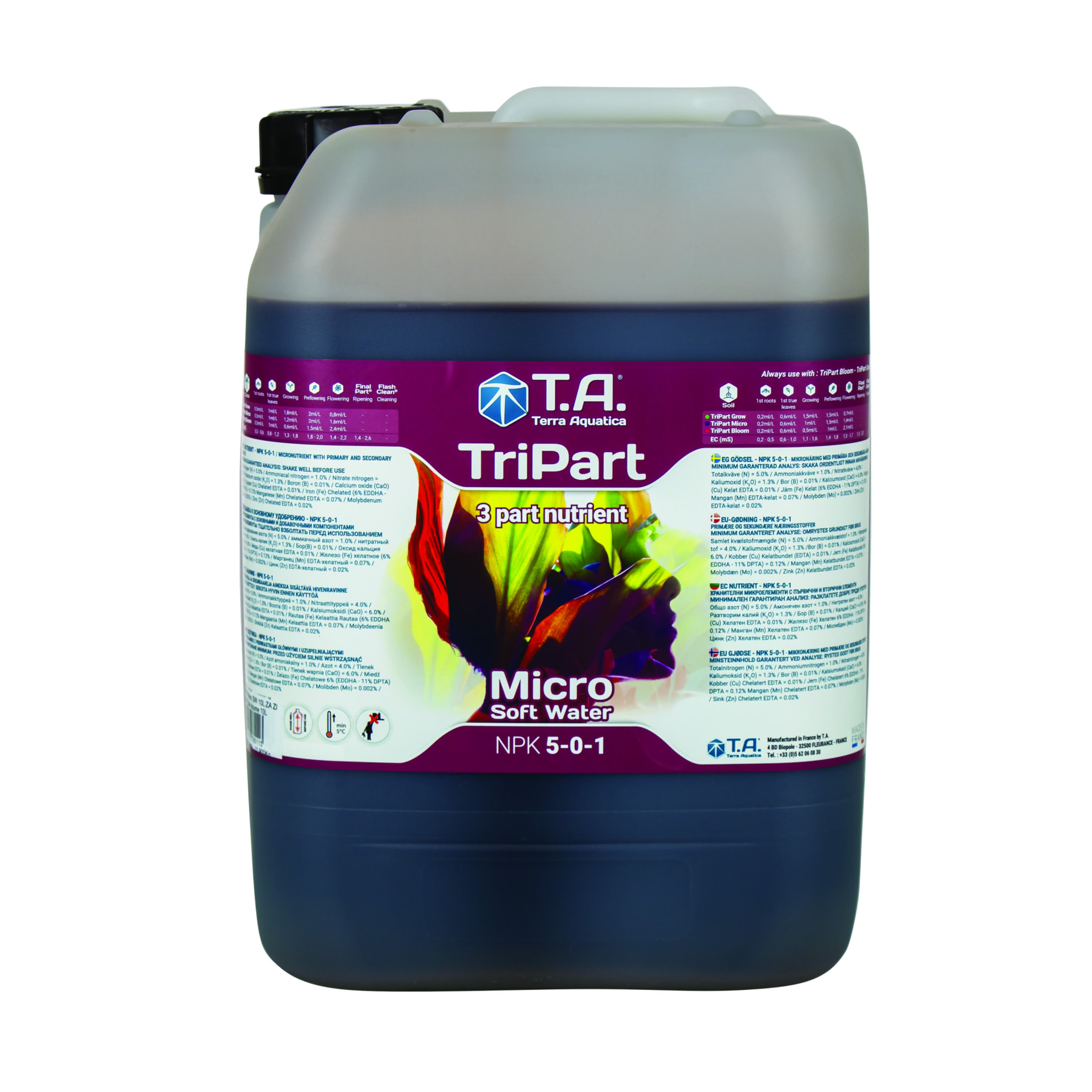 Terra Aquatica TriPart Micro Softwater 10 Liter