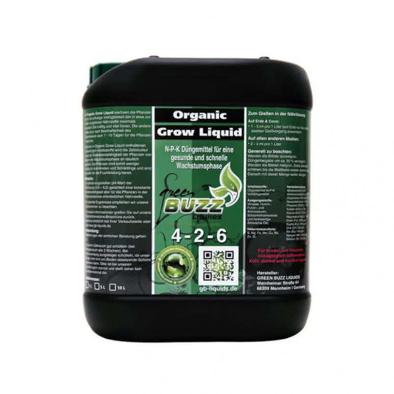 Green Buzz Liquids GBL Organic Grow Liquid 5 Liter - Wachstumsdünger organisch