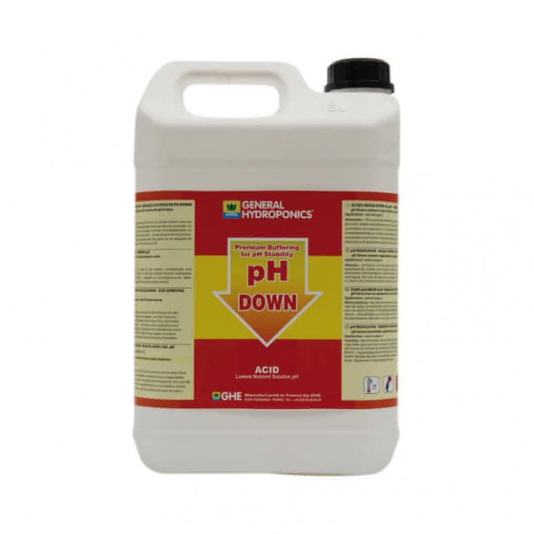 General Hydroponics GHE pH Down 5 Liter - pH-Regulator