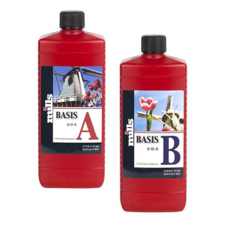 Mills Nutrients Basis A+B High Concentrated je 1 Liter - Basisdünger