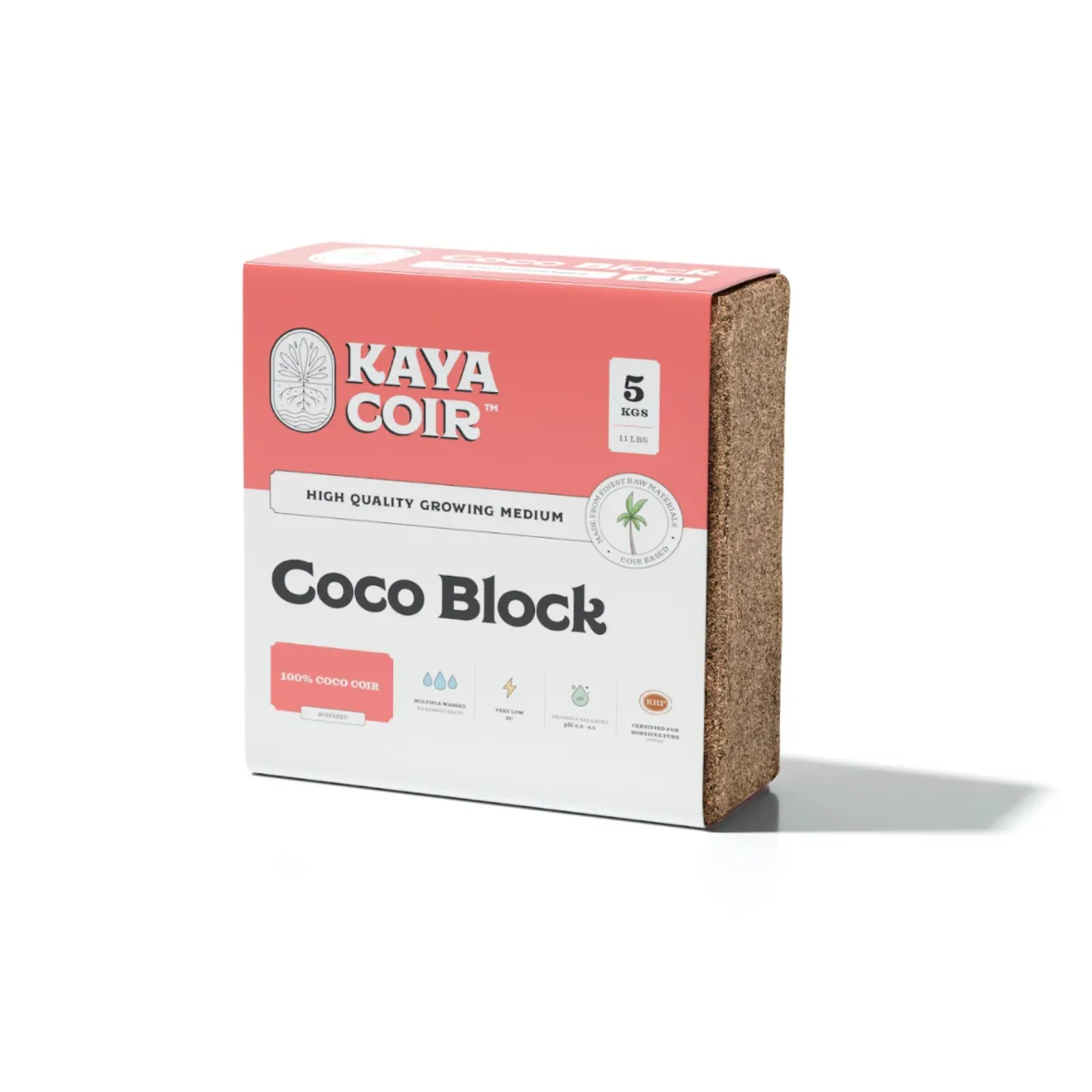 Kaya Coir 5kg Kokosblock (65-70 Liter)